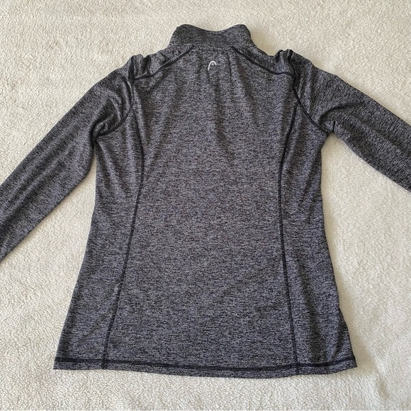 Head heathered black and grey fitted pullover size medium - Picture 5 of 9